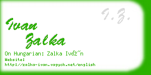 ivan zalka business card